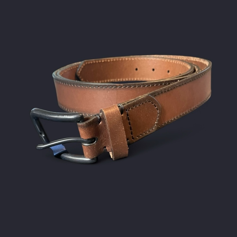 Men's 3XL Classic Brown Leather Belt